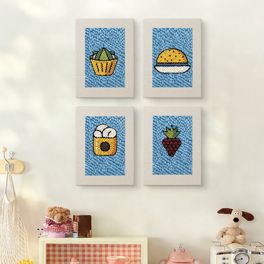 Set van 4 Mini's - Blauw Eten