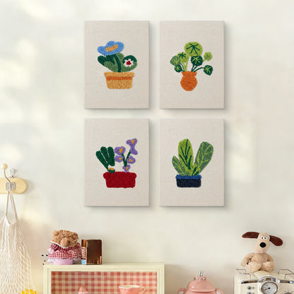 Set van 4 Mini's - Cactussen