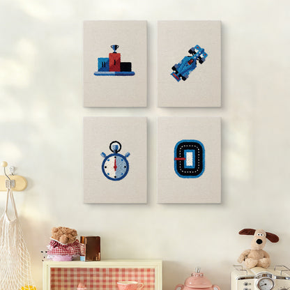 Set van 4 Mini's - Racebaan
