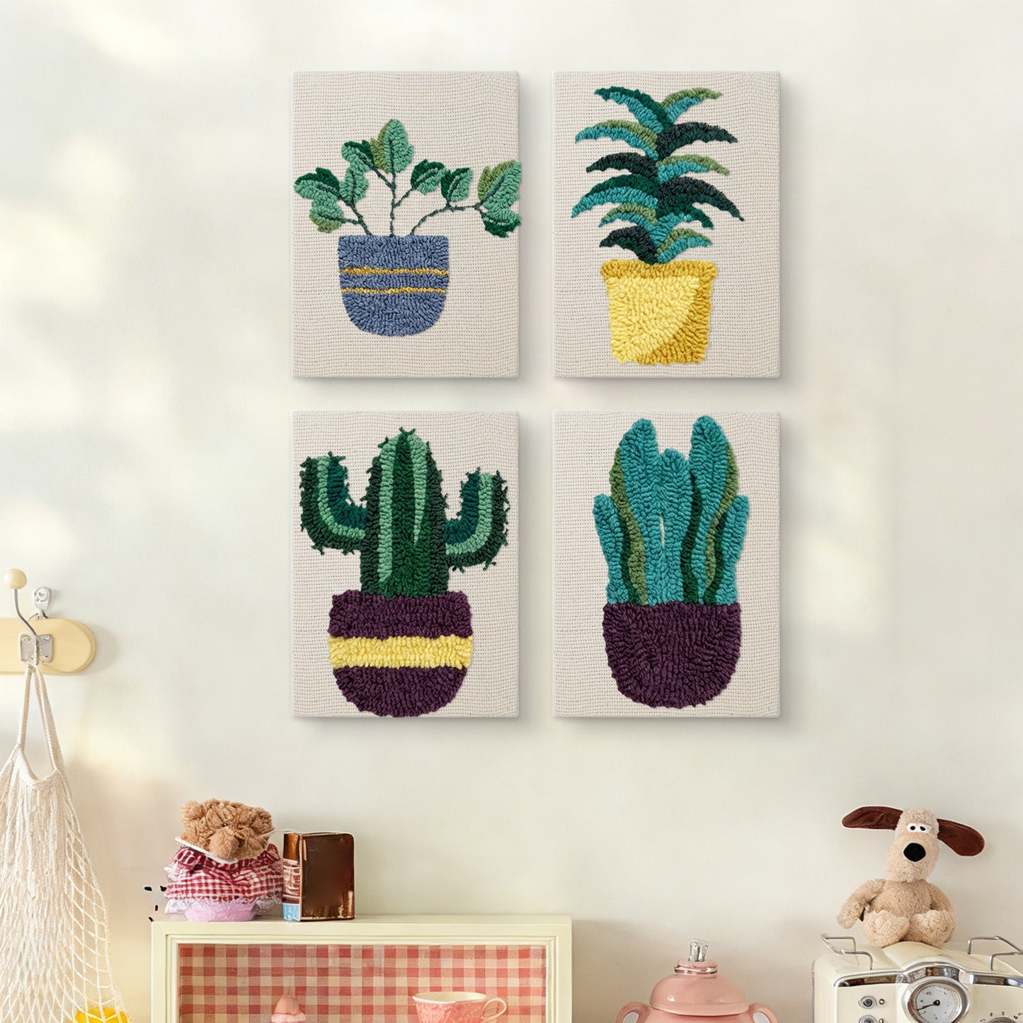 Set van 4 Mini's - Woestijnplanten