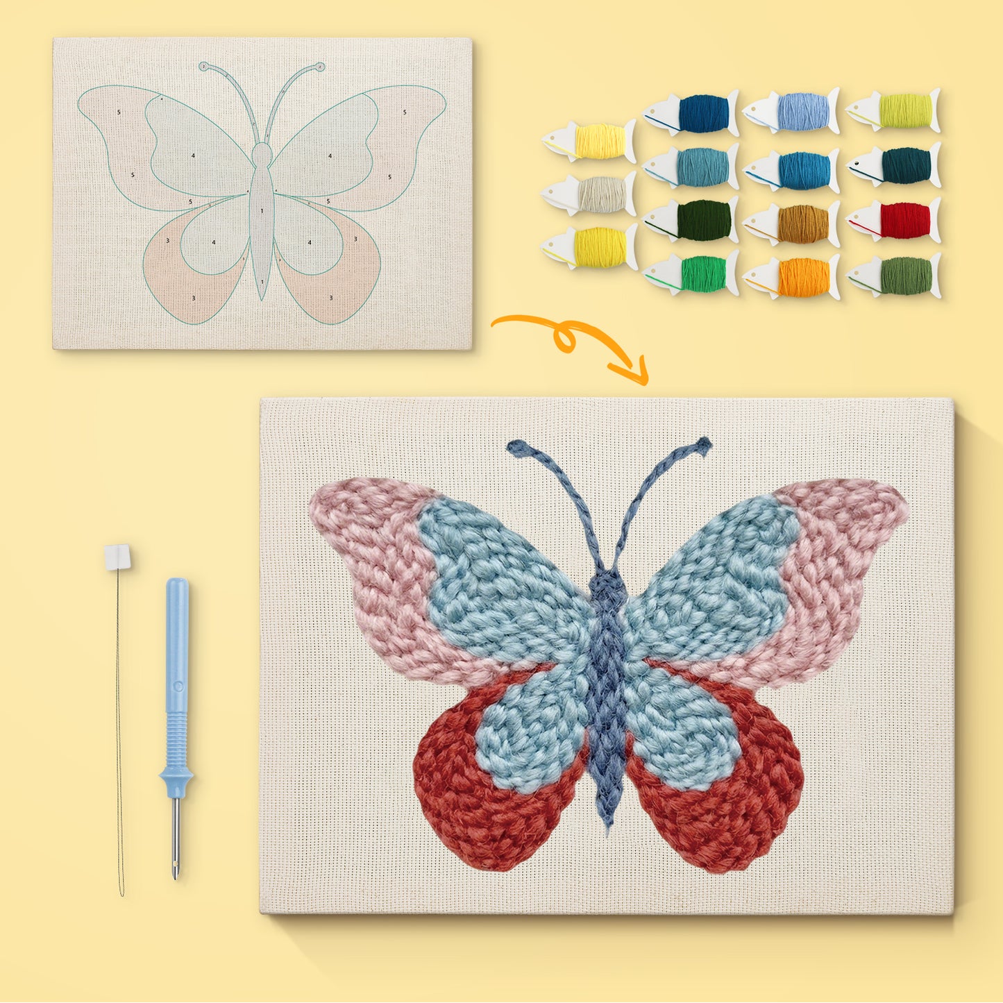 Pastel Vlinder