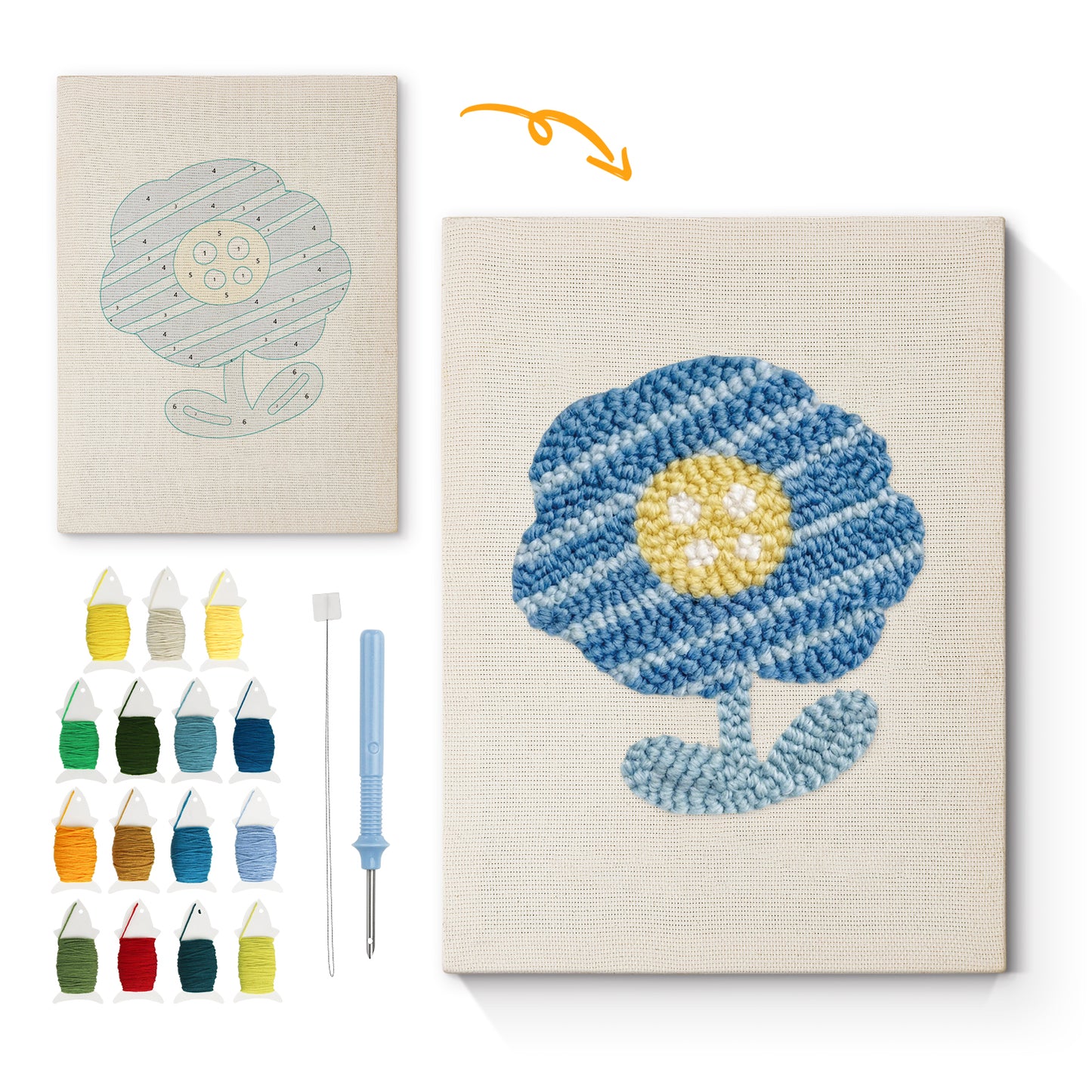 Blauw Madeliefje
