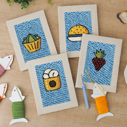 Set van 4 Mini's - Blauw Eten
