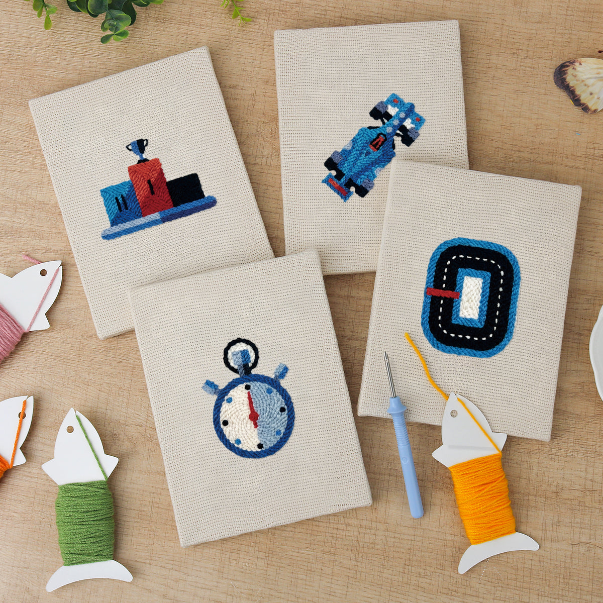 Set van 4 Mini's - Racebaan
