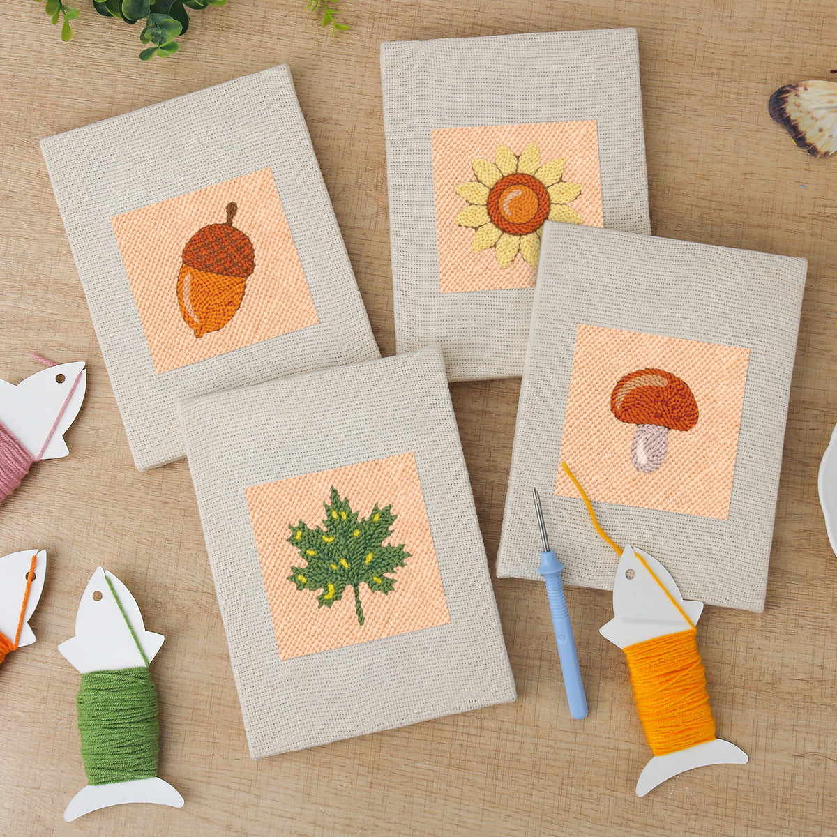 Set van 4 Mini's - Herfstnatuur