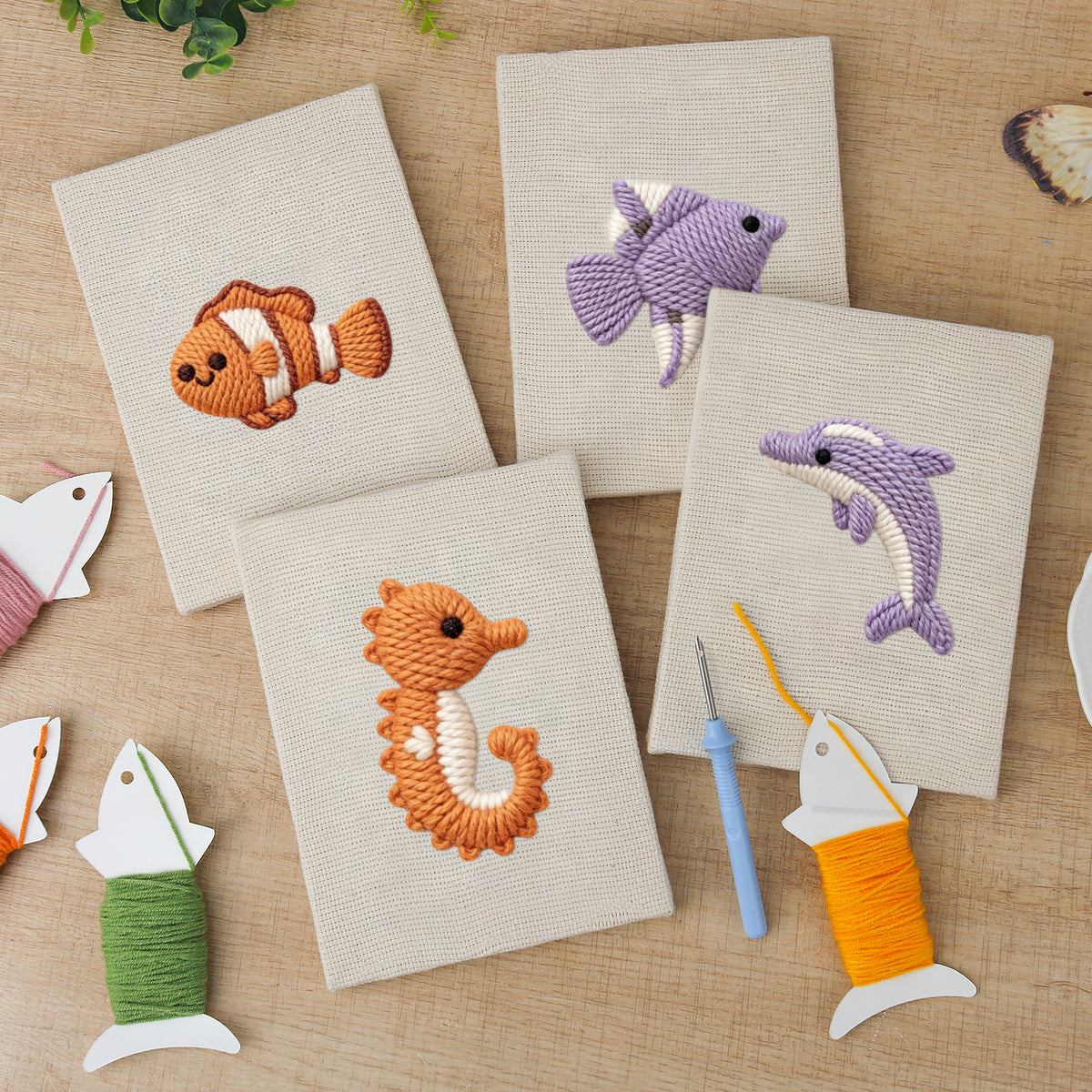 Set van 4 Mini's - Zeedieren