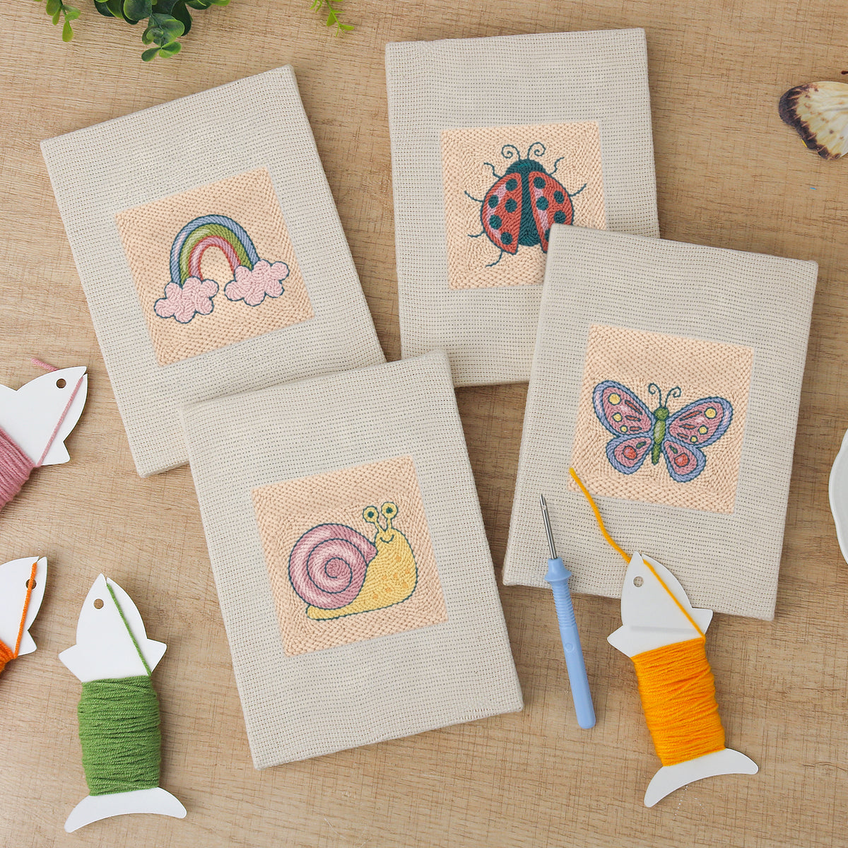 Set van 4 Mini's - Schattige Natuur