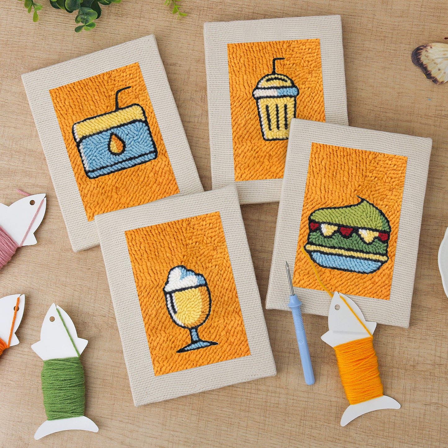 Set van 4 Mini's - Gele Drankjes