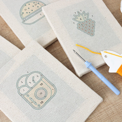 Set van 4 Mini's - Blauw Eten