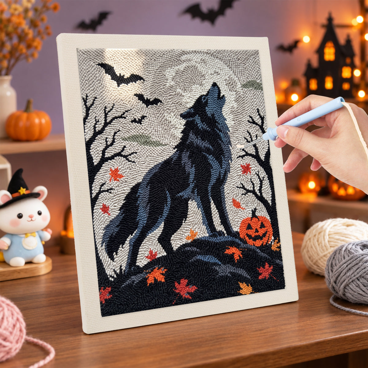 Huilende wolf