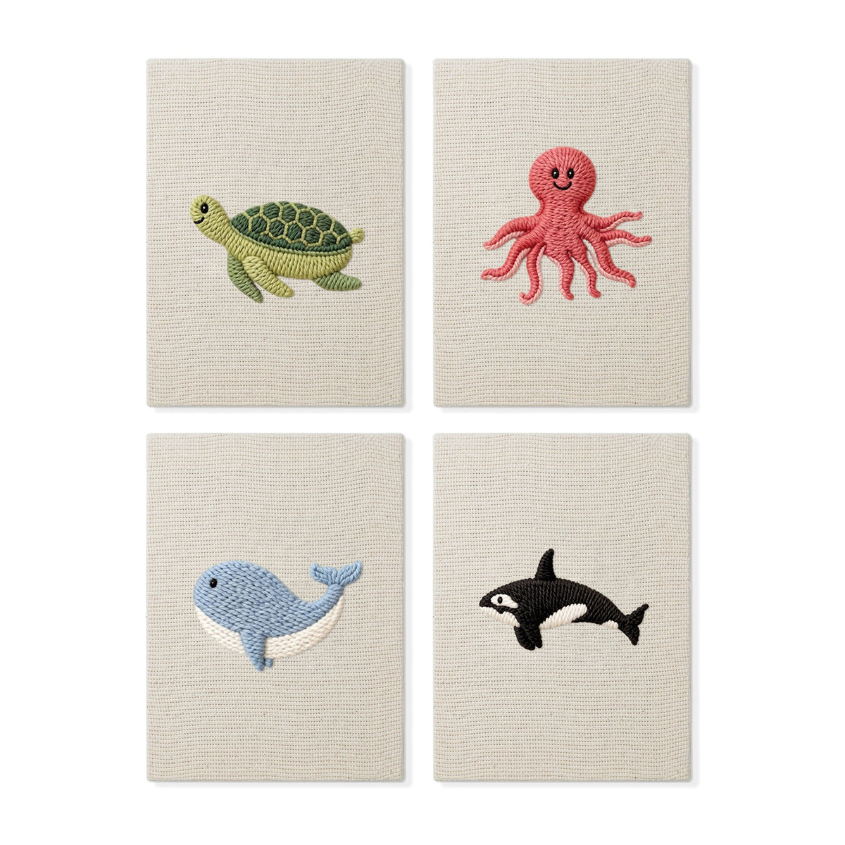 Set van 4 Mini's - Oceaanleven