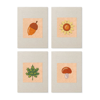Set van 4 Mini's - Herfstnatuur