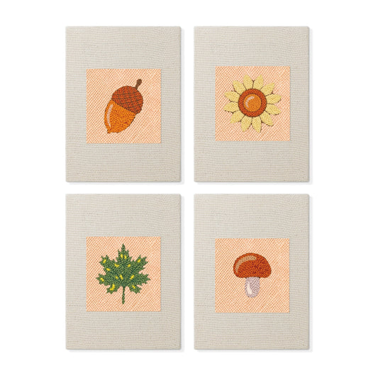 Set van 4 Mini's - Herfstnatuur