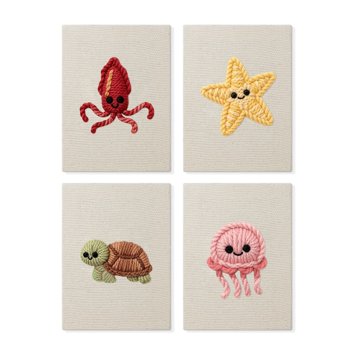 Set van 4 Mini's - Oceaanvrienden