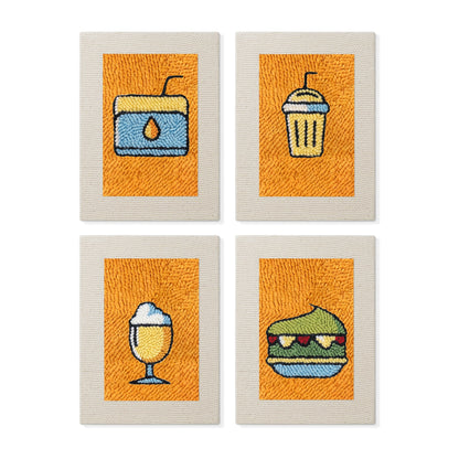 Set van 4 Mini's - Gele Drankjes