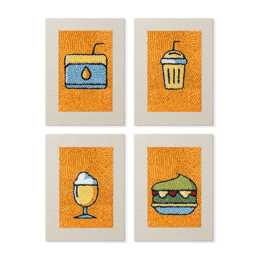 Set van 4 Mini's - Gele Drankjes