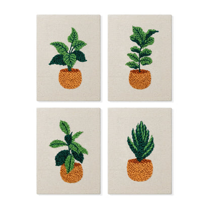 Set van 4 Mini's - Kamerplanten
