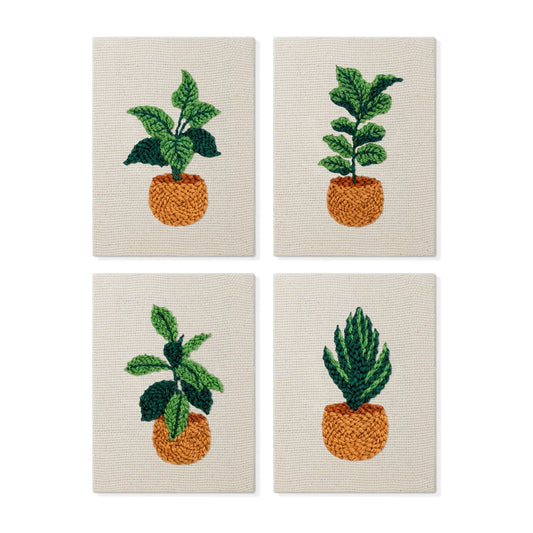 Set van 4 Mini's - Kamerplanten